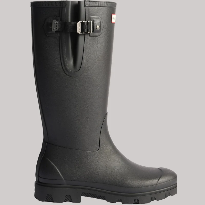 Hunter Herren-Stiefel Field Downpour, verstellbar, Schwarz
