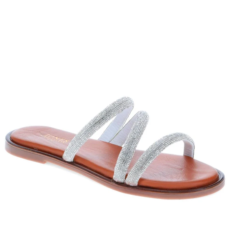 Ghita Calf Leather Sandals - GHITA / 325 568 - Silver