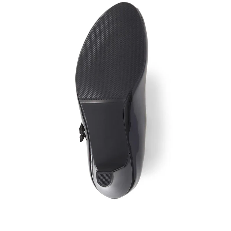 Heeled Mary Janes - AMITY39003 / 325 107 - Black Patent