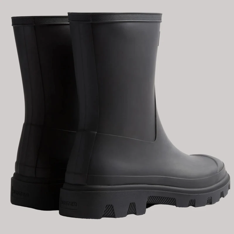 Hunter Herren-Kurzstiefel „Downpour“ | Schwarz
