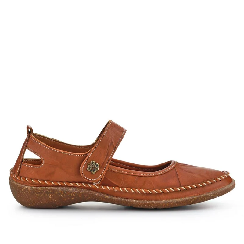 Leather Mary Janes - HAK39031 / 325 542 - Tan