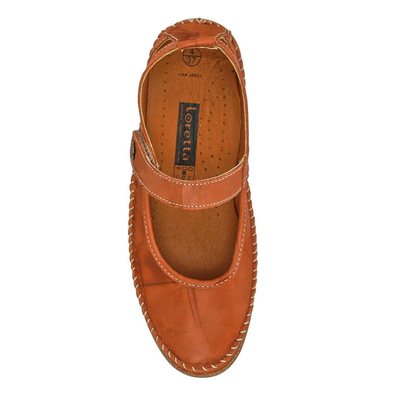 Leather Mary Janes - HAK39031 / 325 542 - Tan