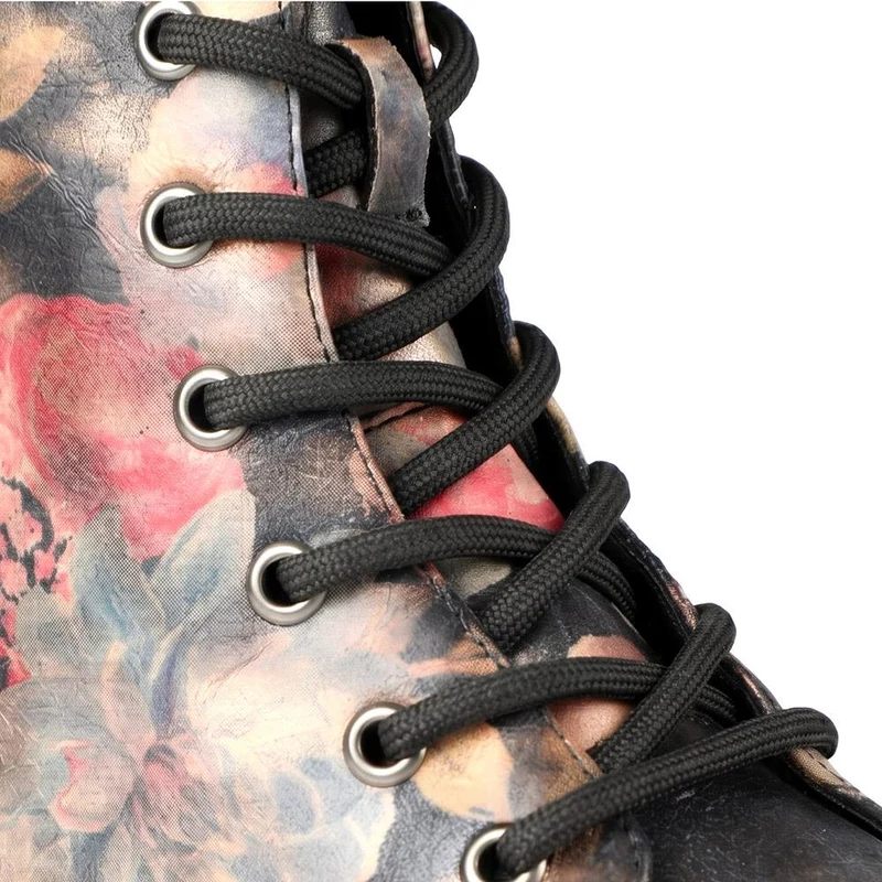 Fashionable Lace Up Ankle Boots - LECHE44007 / 329 751 - Floral