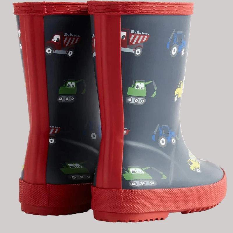 Hunter Kids First Baustoff-Stiefel | Hunter Marineblau, Militärrot