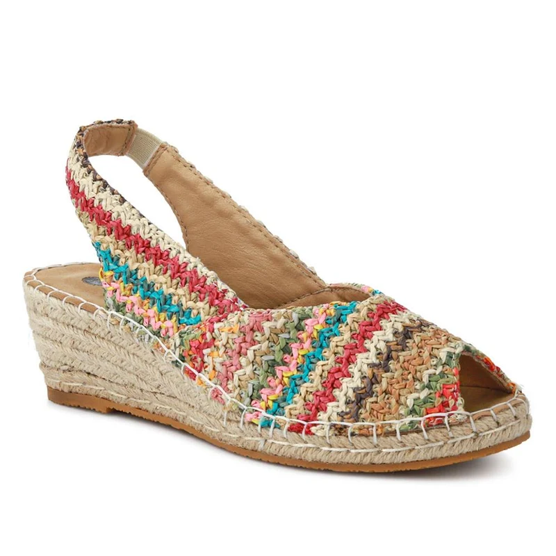 Wedge-Heeled Espadrilles - WBINS41093 / 327 260 - Multi