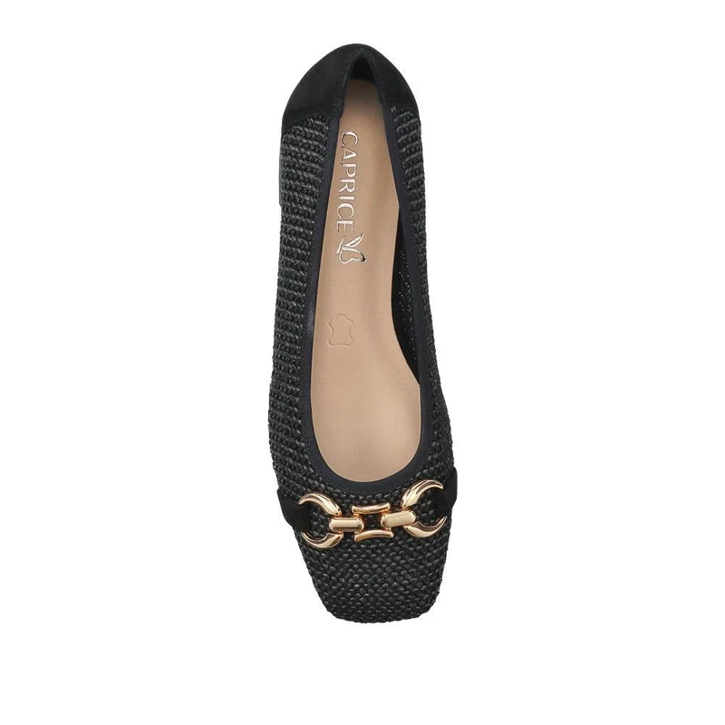 Leather Buckle-Detailed Pumps - CAPRI41500 / 327 055 - Black
