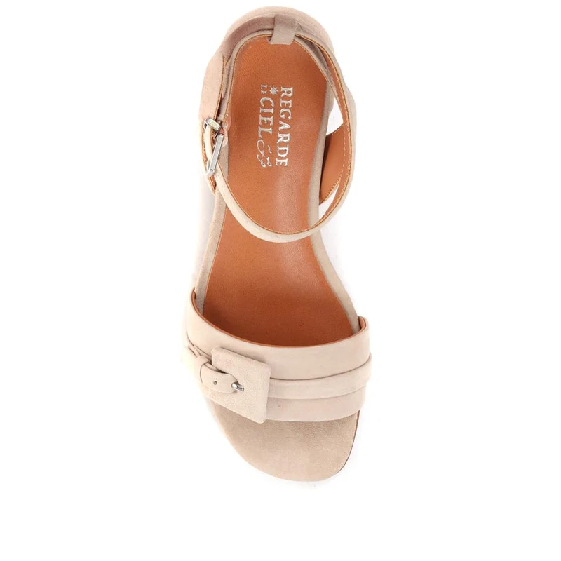 Mid-High Block Heels - SINO35507 / 322 049 - Taupe