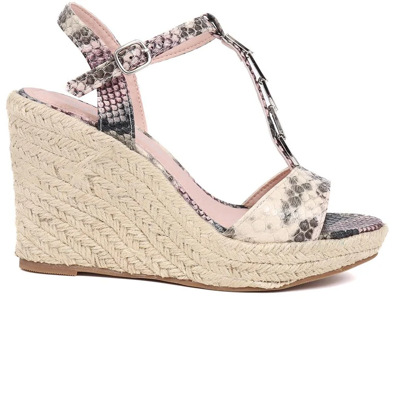 Adjustable Espadrille Sandals - BELTREN39005 / 325 518 - Multi