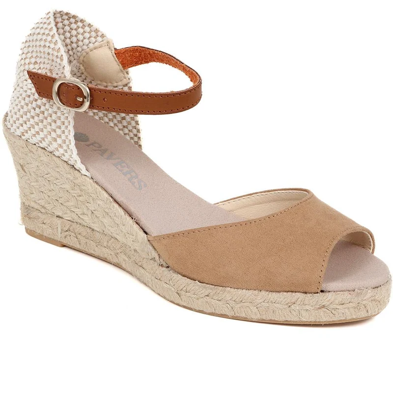 Adjustable Espadrille Sandals - VUL39001 / 326 113