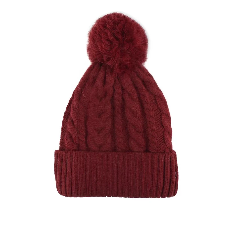 Warm Knitted Winter Bobble Hat - SISK44001 / 329 898