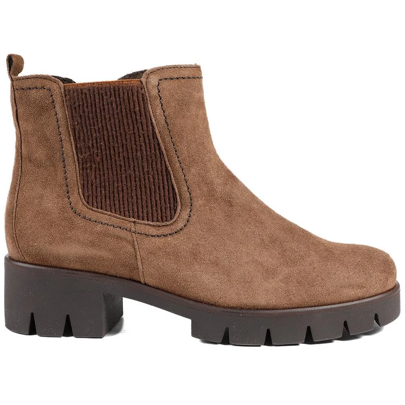 Bodo Chunky Chelsea Boots - GAB36506 / 322 689 - Brown Suede