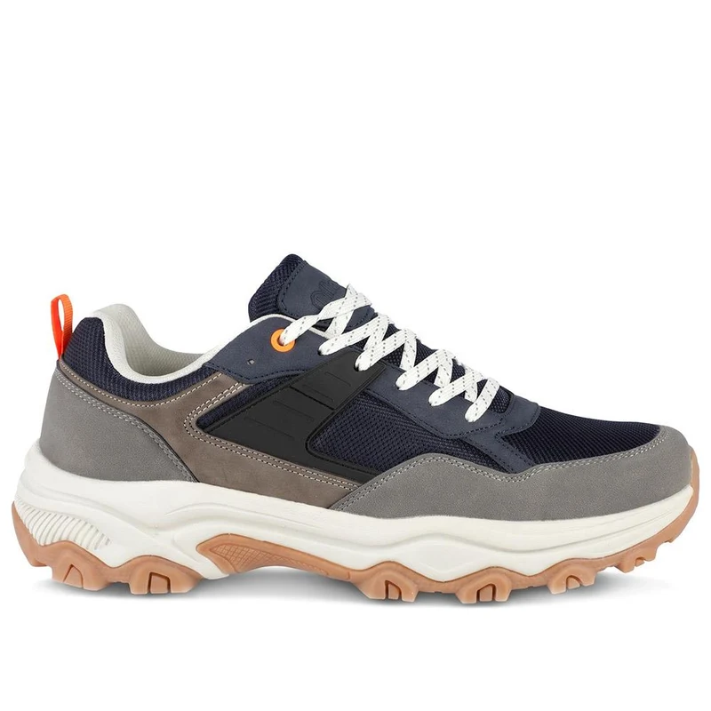 Memory Foam Lace Up Walking Trainers - SUNCH44002 / 330 291 - Navy Multi