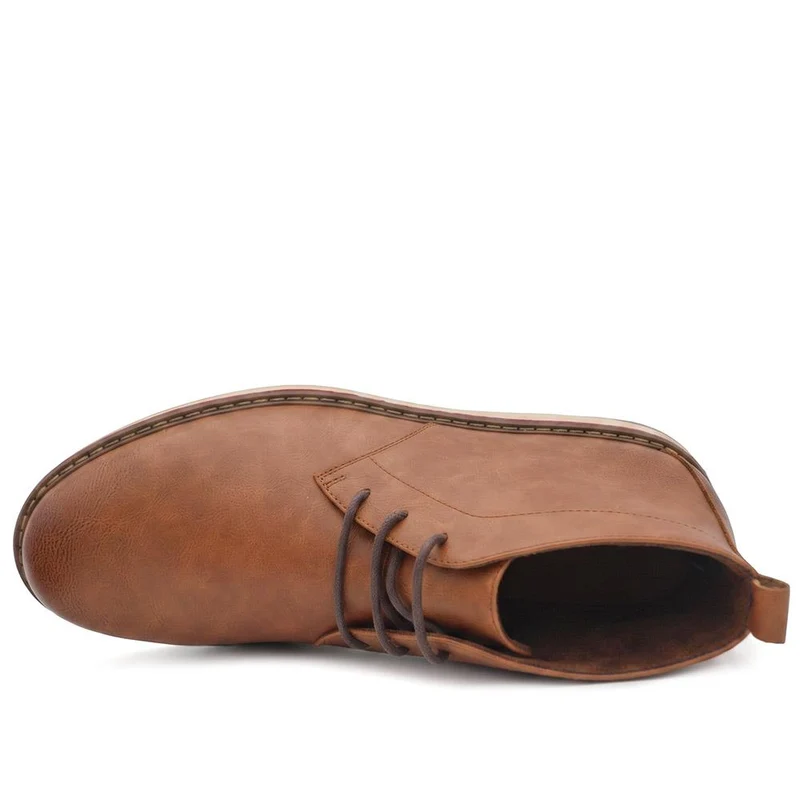 Casual Lace Up Chukka Boots - XINGH44011 / 330 036 - Tan