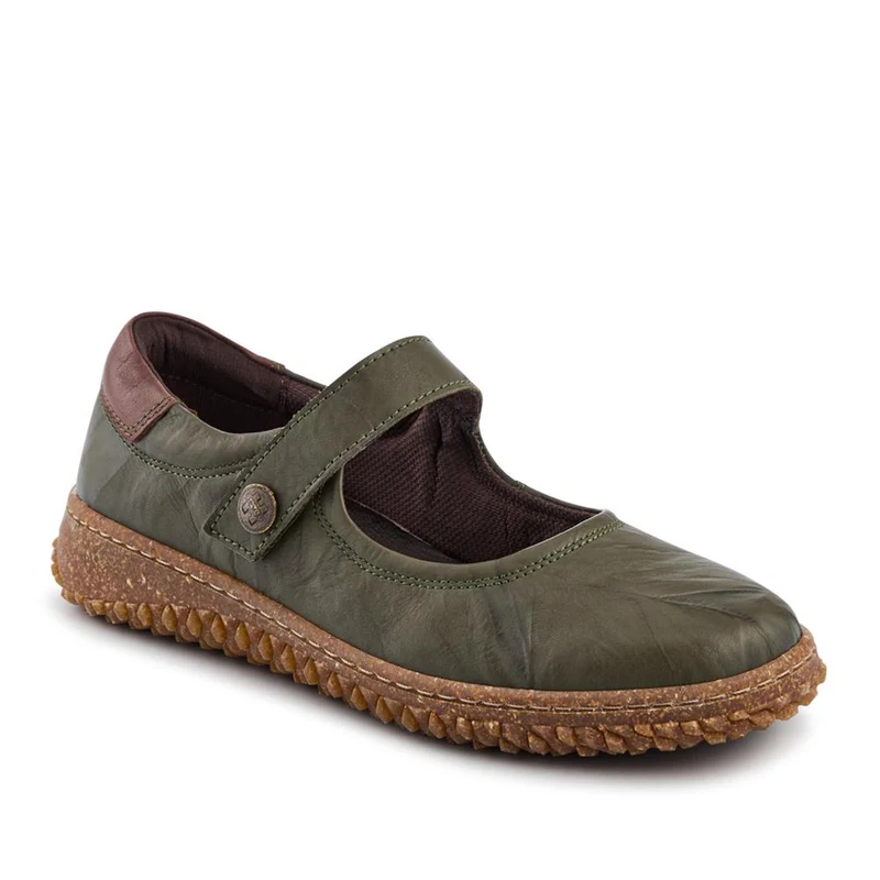 Loretta Leather Mary Janes - HAK42010 / 328 514 - Khaki