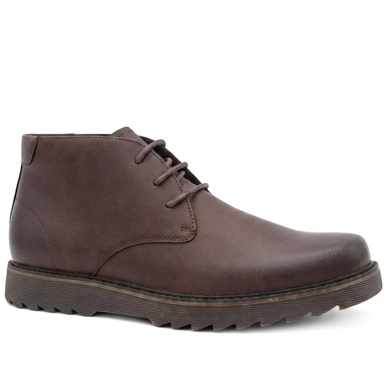 Wide Fit Lace Up Chukka Boots - XINGH44004 / 329 924 - Brown