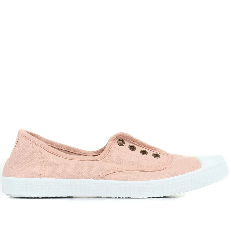 1915 Inglesa Laceless Canvas Trainers - FASHE33500 / 320 846 - Pink