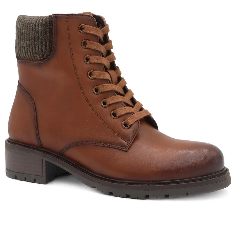 Breathable Leather Boots - RNB42012 / 328 294 - Tan
