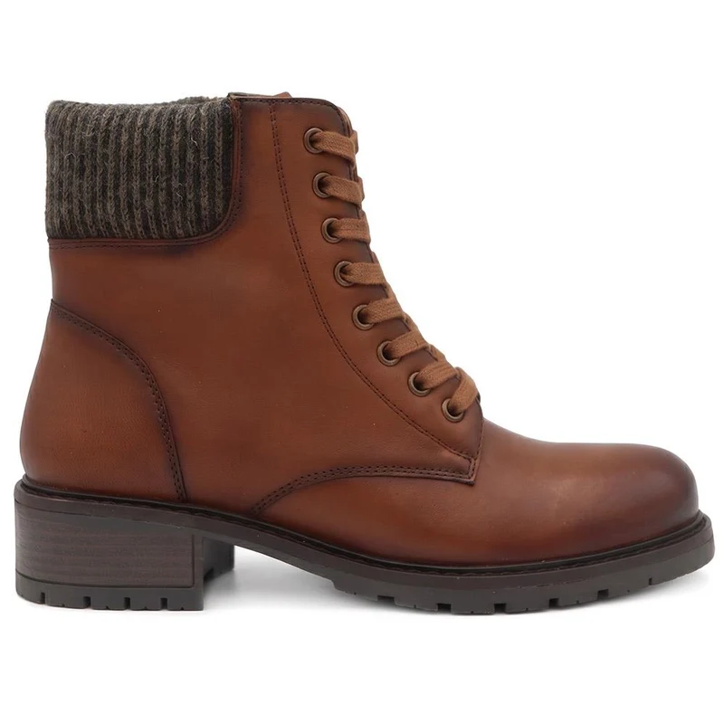 Breathable Leather Boots - RNB42012 / 328 294 - Tan