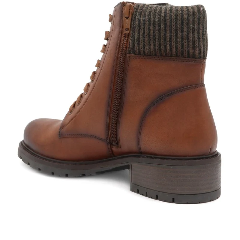 Breathable Leather Boots - RNB42012 / 328 294 - Tan