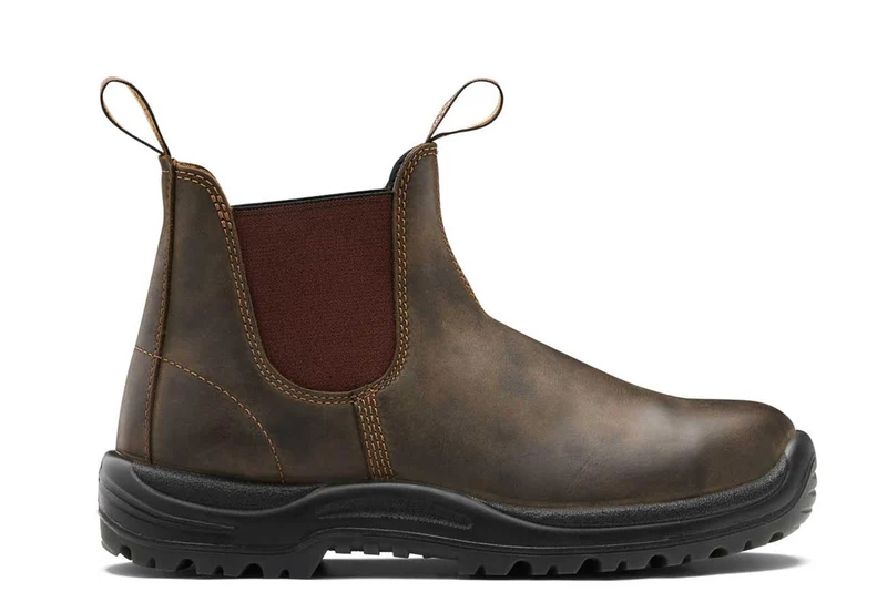 Blundstone Unisex 196 Xtreme Safety Series Premium-Lederstiefel | Gewachstes Rustikales Braun