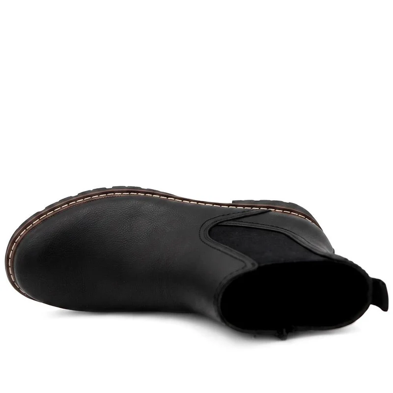 Warm Lined Chelsea Boots - WBINS44064 / 329 984 - Black