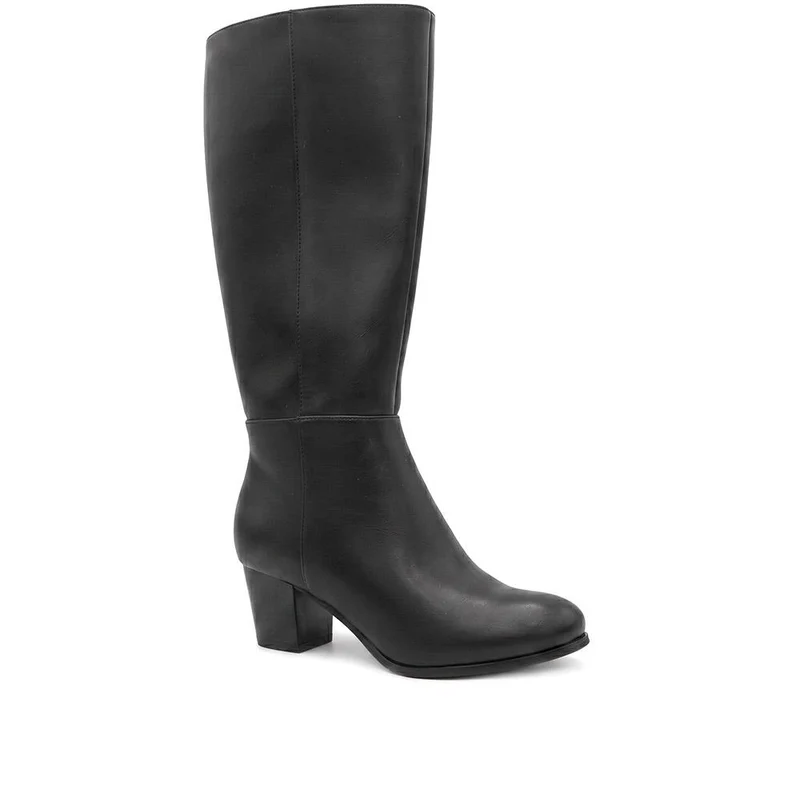 Western Heel Zip Up Long Boots - SANYI44024 / 329 993
