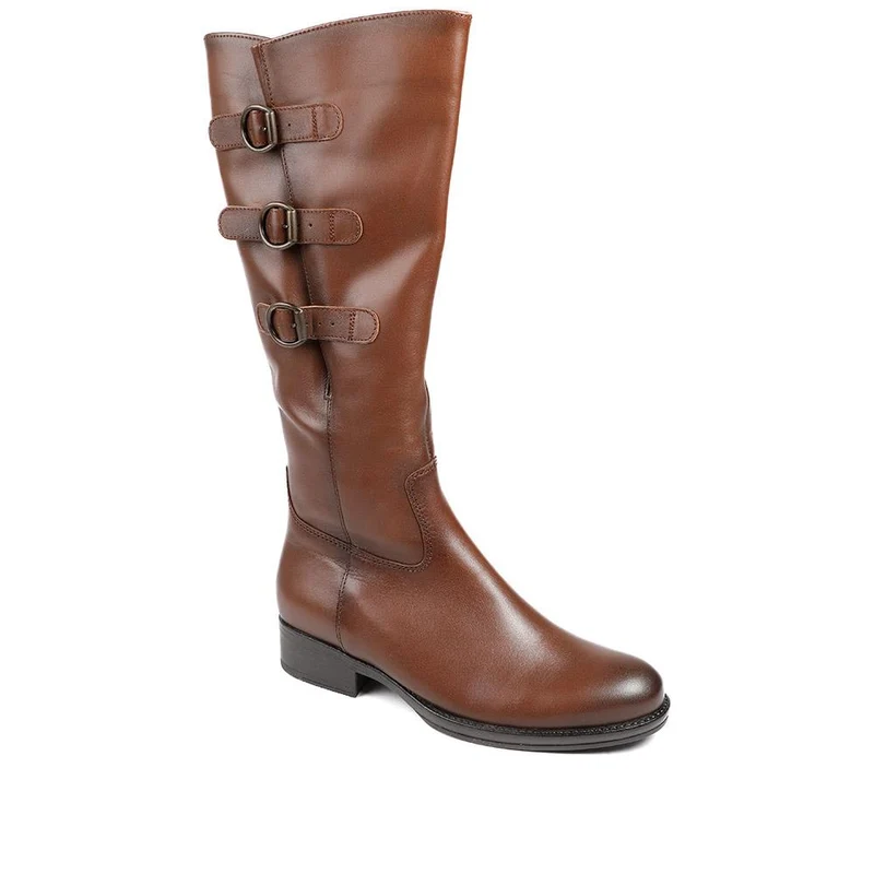 Adieu Leather Knee High Boots - GAB36505 / 322 688 - Tan