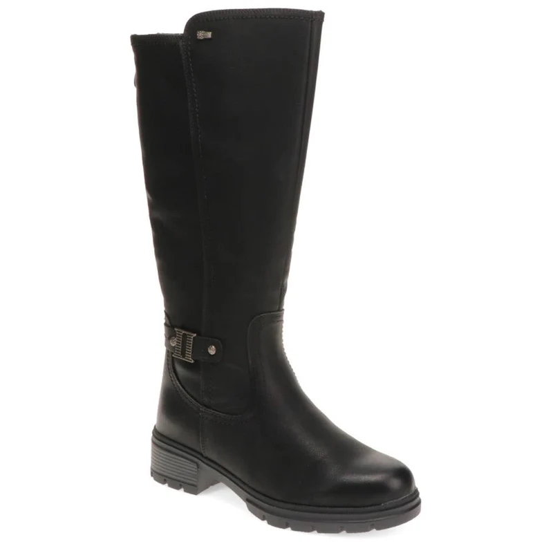 Buckle Detail Long Boots - RELIF40027 / 326 492 - Black