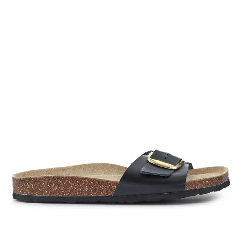 All-Leather Slip-On Mules - PATRI39014 / 326 634 - Black