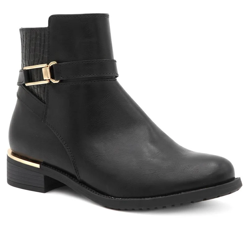 Bellissimo Buckle Detail Ankle Boots - BELWOIL44056 / 330 006