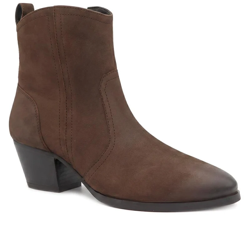 Bellissimo Smart Leather Ankle Boots - BELRNB44005 / 330 080 - Chocolate