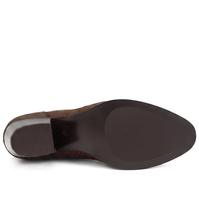 Bellissimo Smart Leather Ankle Boots - BELRNB44005 / 330 080 - Chocolate