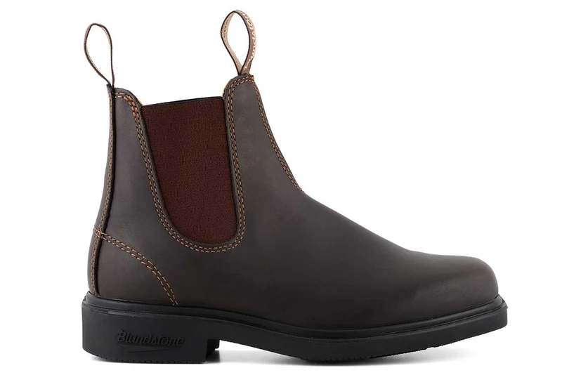 Blundstone Unisex 067 Dress Series Vollnarbenleder gefüttert Chelsea Stiefel | Kräftiges Braun