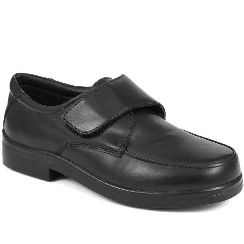 Touch-Fasten Monk Strap Shoes - BARNARD / 324 139 - Black