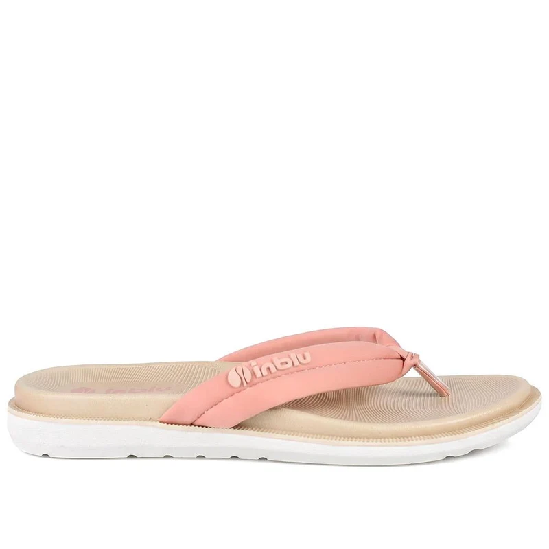 Inblu Lightweight Rubber Toe Post Sandals - INB43034 / 330 327 - Blush