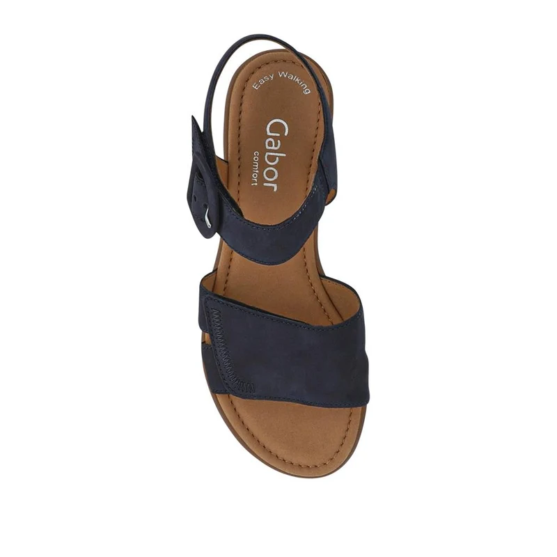 Marion Gabor Leather Dual-Fasten Sandals - GAB41527 / 327 034 - Navy