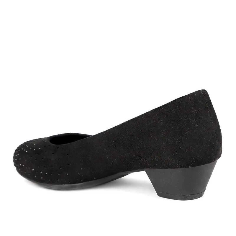 Bellissimo Wide Fit Court Shoes - BELPLAN44005 / 329 715 - Black Sparkle