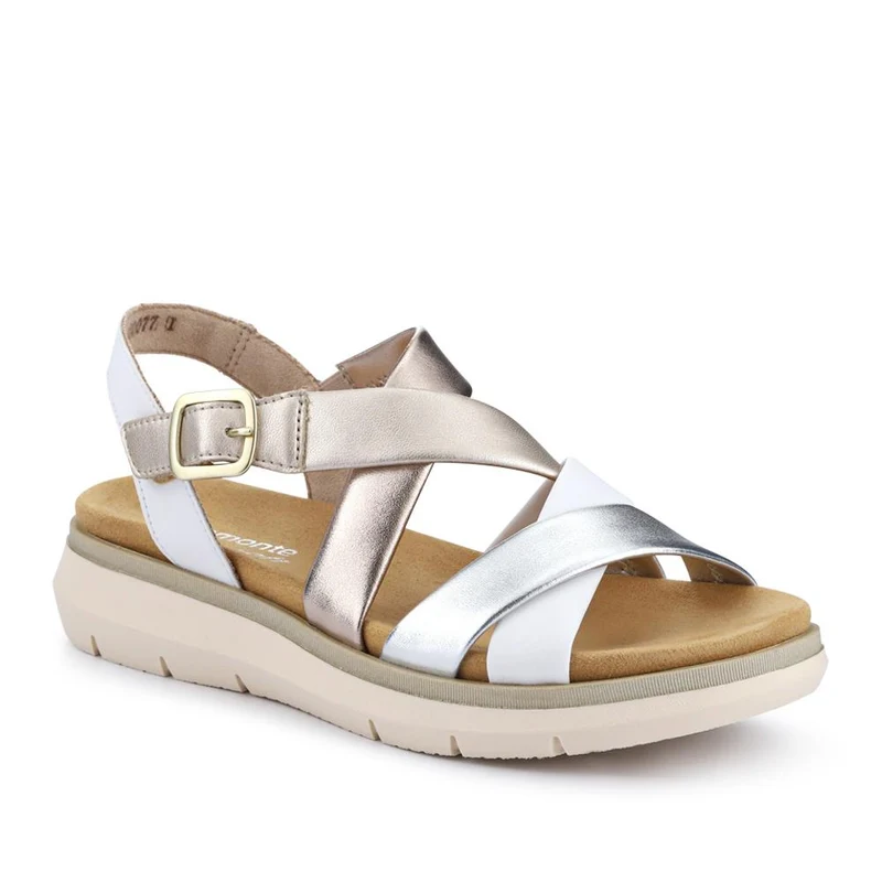 Buckle-Fastened Leather Sandals - DRS41509 / 327 088