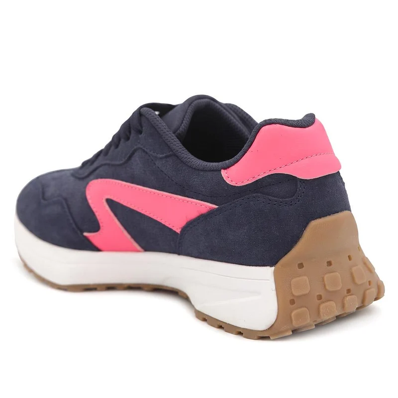 Bellissimo Leather Lace Up Sporty Trainers - BELDINGX44003 / 330 348 - Navy