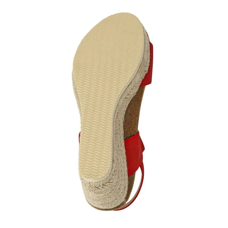 Wedge-Heeled Espadrilles - BELWBINS41056 / 327 236 - Red