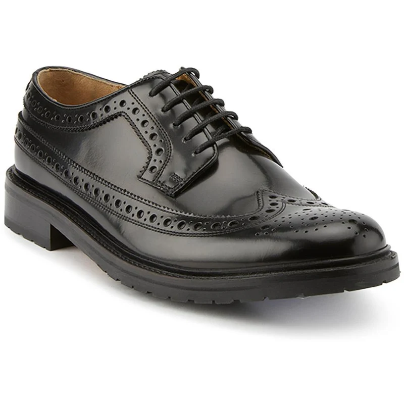 Middlesbrough Leather Brogues - MIDDLESBROUGH / 325 930 - Black Polished