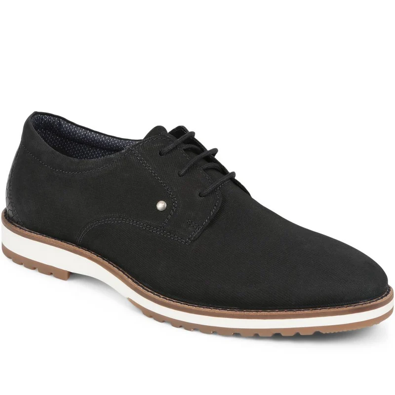 Leather Lace-Ups - RNB39021 / 324 922 - Navy