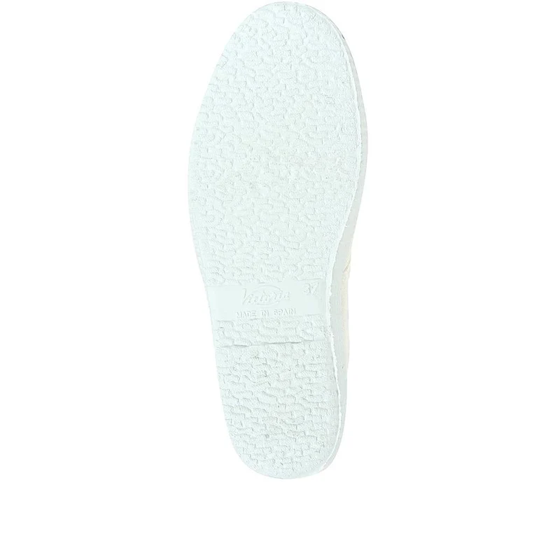 1915 Inglesa Laceless Canvas Trainers - FASHE33500 / 320 846 - White
