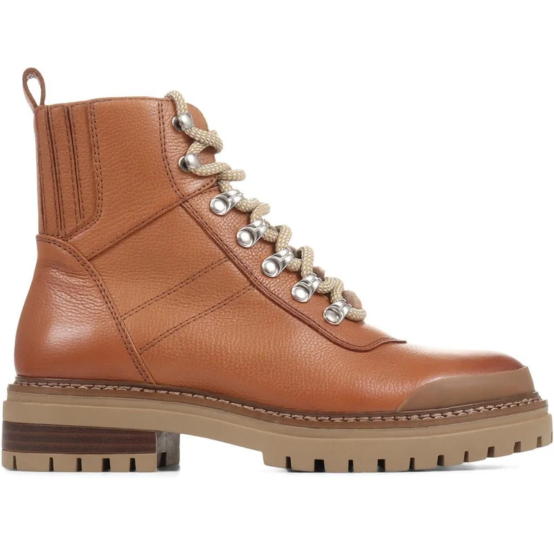 Susanna Leather Hiker Boots - SUSANNA / 322 841 - Tan
