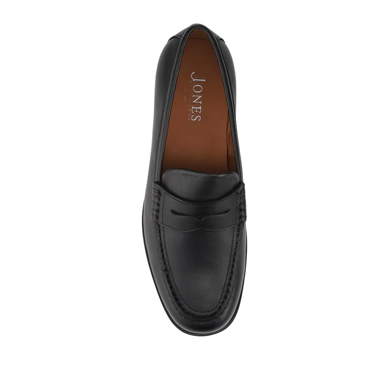 Quadir Slip On Leather Penny Loafers - QUADIR / 328 620 - Black