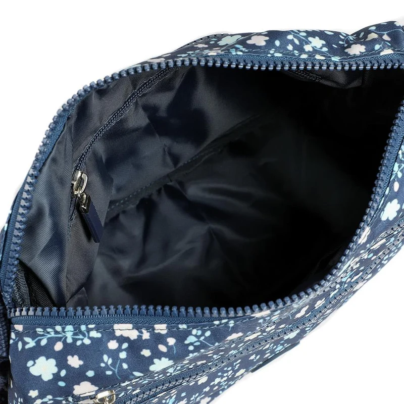 Zip Close Messenger Bag - SMIT43001 / 329 231 - Navy Floral