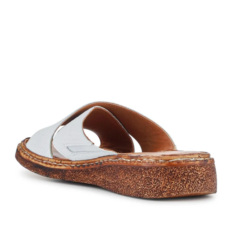 Cushioned Leather Mules - BOAY41000 / 327 605 - White