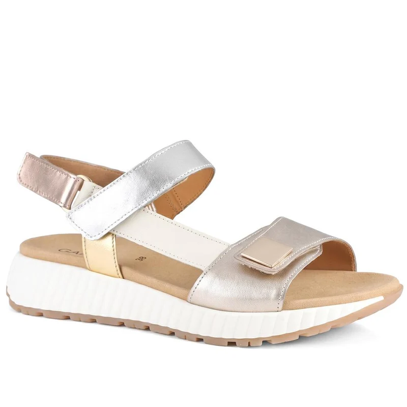 Gabor Leather Touch Fasten Platform Sandals - GABC43521 / 330 460