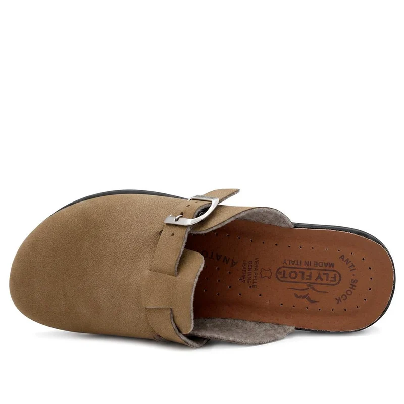 Fly Flot Buckle Detail Mules - FLY44004 / 329 601 - Taupe