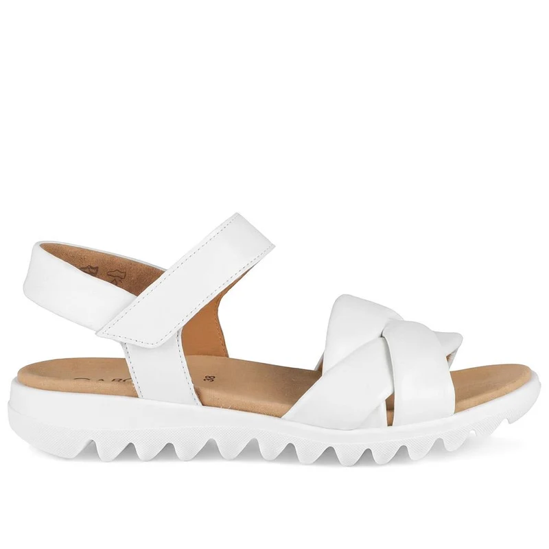 Gabor Adjustable Fasten Strappy Sandals - GABC43529 / 330 710 - White